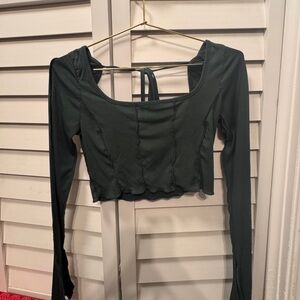 SHEIN Black Long Sleeve Bodysuit